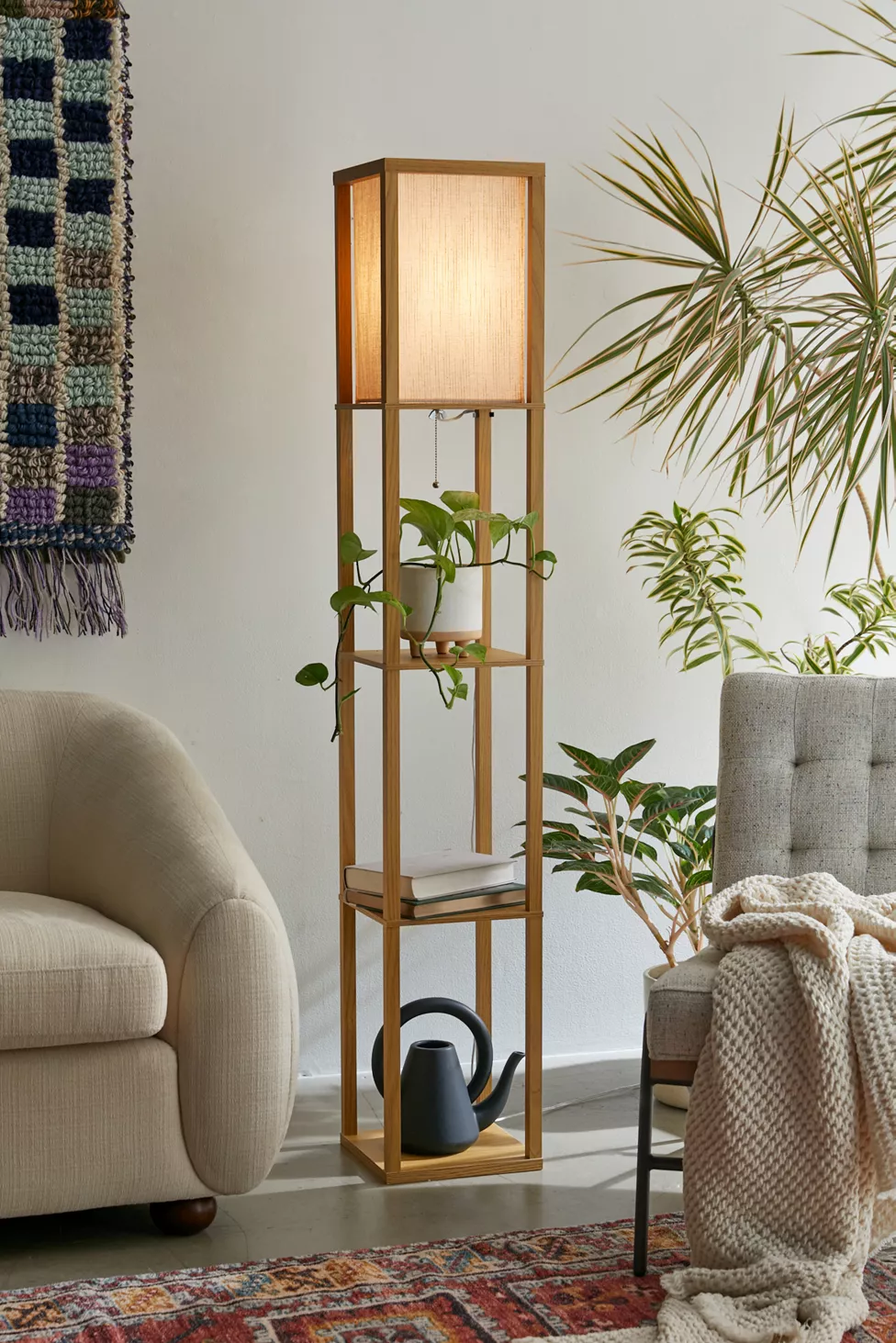 Yuba - Lampadaire en bois